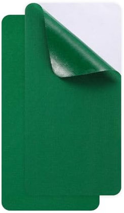Sourcing Map 2pcs Self-Adhesive Fabric Repair Patches, 10x20cm, Waterproof, for Down Jacket, Tent, Sleeping Bag, Car Seats (Green)