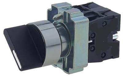 1PCS 22mm XB2-BD21 BD23 BD25 BD33 BD45 BD53 1NO/2NO/1NO1NC 2/3 position Self locking/self resetting selector Knob switch(XB2-BD34)