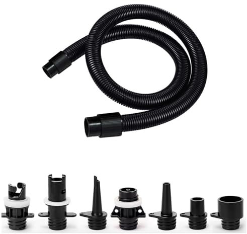 Wjelet Inflatable Boat Sup Pump Adapter Kit, 8Pcs Inflatable Boat Sup Pump Adapter and Air Hose Kit, SUP Pump Adapter for Inflatable Boats, Kayaks, Tents, and Pools