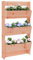 KLYEON Fioriera a Muro 3 Ripiani 60x18,5x110cm Legno Massello Douglas,Fioriera Verticale in Legno Massello di Douglas per Decorazioni da Giardino, Balcone e Patio Vasi e fioriere