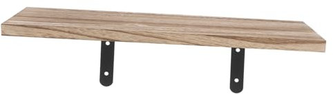 QUMIIRITY Schwebendes Wandregal Aus Massivholz Und Eisen Zur Aufbewahrung Von Täglichen Kleinigkeiten Für Badezimmer Küche Und Wohnzimmer Wandregal Mit Praktischer Aufteilung