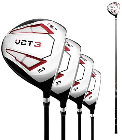#1/3/5/iron Golf Club, VCT3 Golf Drivers Clubs, Right Handed Aluminum Alloy Head Hybrids Golf Wood Pole (#1 Wood)