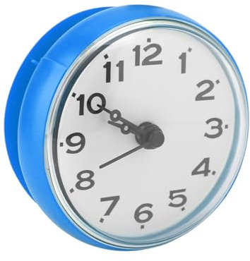 TARSHYRY Reloj de Ducha, Temporizador de Ducha Succión Reloj Baño Baño (Blue)