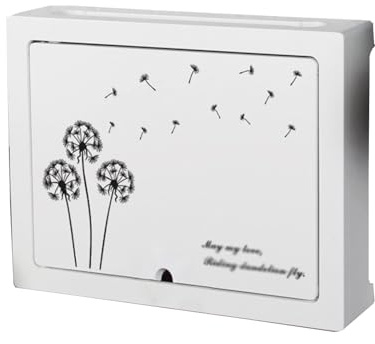 Simple Wifi Wall Racks Box Internet Router Shelf Cable Wire Wall Plug Board Shelf Wall-Mounted WiFi Router Storage Box Socket Shielding Wire Finishing Wire Box,(Size:38*30*9cm,Color:Dandelion no Lock)