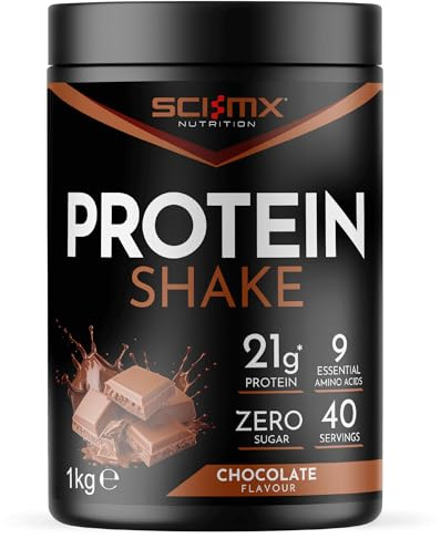 SCI-MX Protein Shake • Chocolate Flavour • 1kg • Vegan • Zero Sugar | SCI-MX Protein Shake • Chocolate Flavour • Vegan Protein Drink • Zero Sugar • High Protein Support