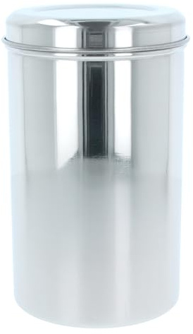 Stainless Steel Canisters Kitchen Storage Indian Ubha Dabba Tall Deep Vertical Canister Metal Storage Tin Jar Multipurpose Airtight for Pasta Spaghetti Noodles Dry Food Cereal Flour Rice Snacks