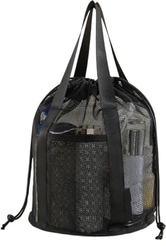 Sacs De Douche en Filet Organisateurs Paniers Filet Portables Étanches | Pochette Respirante 3D pour plage piscine natation camping sport vacances