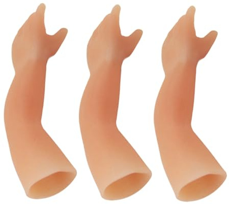 LALADEFIEE 3 Stück Pack Silikon Fingerpuppen Kleine Hände Halloween Zauber Requisiten für Party Show Festival