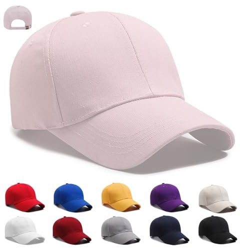 XingRuize Regolabile Cappellino da Baseball, Baseball Unisex Adulto, 100% Cotone, One Size, Cappellino Uomo con Visiera, per Donna Uomo, Pesca, Tennis, Corsa