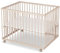 Sämann Laufstall Baby 75x100 cm | TÜV geprüft 2023 | stufenlos höhenverstellbar | Laufgitter Premium | Babybett aus Holz | Krabbelgitter Komplettset Natur