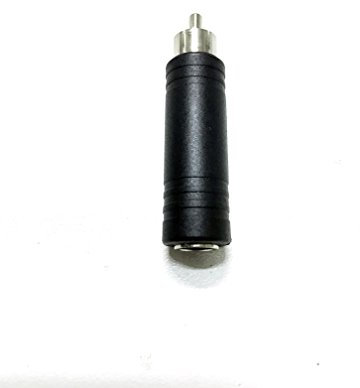 Proel AT180 Adattatore Professionale in ABS con Connesione Presa Jack Mono 6.3 mm a Spina RCA Maschio, Nero