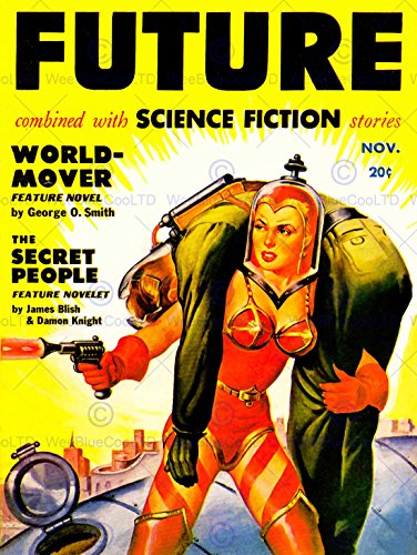 Wee Blue Coo LTD SCI FI Future Magazine Space Babe Comic New FINE Art Print Poster Picture 30x40 CMS Cover des Magazins Raum Kunstdruck Bild