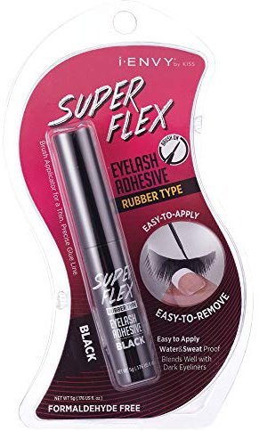 Kiss I Envy Eyelash Adhesive - Super Flex Black 5 Gram