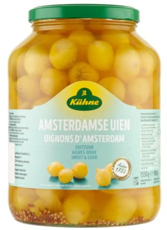 Kühne Amsterdamse Uien 1700ml Glas (Silberzwiebeln)