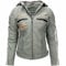 URBAN 5884 Motorradjacke Damen Mit Protektoren, Damenjacke aus Lammleder, Protektoren für Rücken, Schultern und Ellenbogen