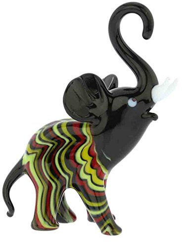 Festooned Glass Elephant
