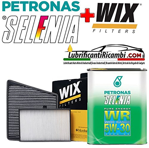 KIT TAGLIANDO CAMBIO OLIO SELENIA WR 5W30 5 LT + 4 FILTRI SOFIMA(S5061PE S7630A S1ONENR S4103CA)