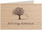 myZirbe Holzkarte - Aufrichtige Anteilnahme - Trauerkarte bei Beerdigung Trauer Abschied - Kondolenzkarte, Postkarte, Grußkarte, Klappkarte, Karte, Einladung, Holzart:Eiche