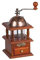 Manuelle Kaffeemühle Holz Kaffeebohnen Gewürz Vintage Handmühle Kaffeemühle Einstellbare Grobheit Keramikmühle Braun