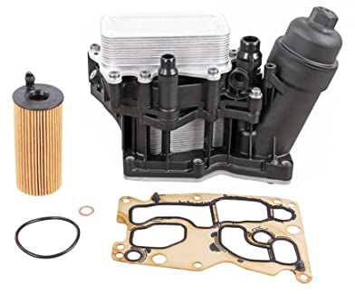 Raffreddatore olio con alloggiamento filtro olio incluso filtro Hengst e termostato