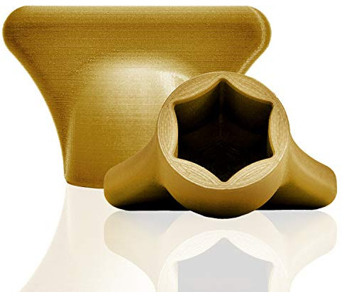 Mix-Slider - Teigblume für Thermomix, Teiglöser Zubehör für Vorwerk Küchenmaschine TM5 + TM6 3D Gedruckt Made in Germany (Gold)