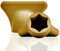 Mix-Slider - Teigblume für Thermomix, Teiglöser Zubehör für Vorwerk Küchenmaschine TM5 + TM6 3D Gedruckt Made in Germany (Gold)