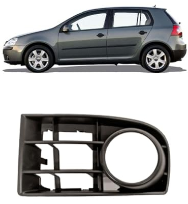 DM Autoteile 361919 Nebelscheinwerfer Gitter Blende vorne links kompatibel für VW Golf 5 V 1K1 Bj. 2003-2008
