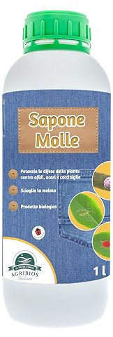 Il Paese Verde Sapone Molle 1l Protezione per Piante Stressate dalla Presenza di Insetti – Potassico - Prodotto Consentito in Agricoltura Biologica