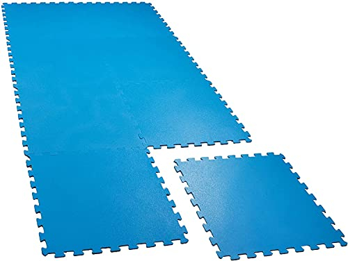 Poolunterlegmatte 50x50 cm 8-80 teilig / 2-20 m² Unterlage Schutz Stecksystem beliebig erweiterbar Familienpool Pool Bodenschutz Poolmatte Bodenmatte Garten Swimmingpool Planschbecken Picknickdecke