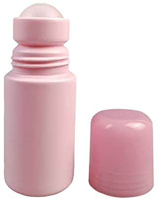 JIHUOO 4 Stücke 50 ml Kunststoff Rollerball Flaschen Leer Nachfüllbare Roll On Flaschen Aromatherapie Flaschen mit Rollenkugel