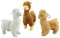 K-Toys 1 x Plüsch-Alpaka Lama stehend ca. 25 cm, 1 aus 3 Farben,