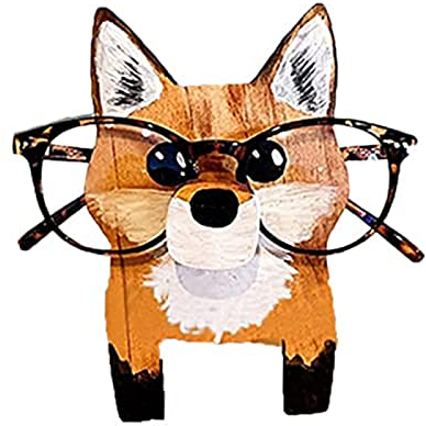 LEMCC Kreativer Brillenständer in Tierform, Holz, Brillenhalter, Ständer, Sonnenbrillen-Display-Regal für Zuhause, Büro, Schreibtisch, Dekorationszubehör