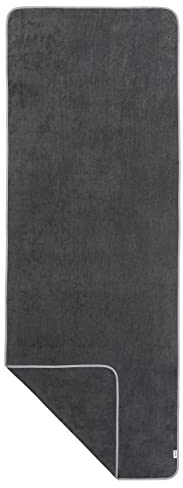 Sowel® Saunahandtuch 220 x 80 cm, 100% Bio-Baumwolle, Strandtuch XXL, Badetuch Groß, Saunatuch, Handtuch, Strand, Sauna, Damen und Herren, Anthrazit/Grau