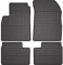 OMAC Gummi Fußmatten kompatibel mit Nissan Micra K13 2010-2016 Automatten Gummi Schwarz 4X