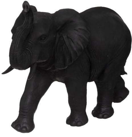 Atmosphera Dekofigur Elefant, Grau, Kunstharz, Höhe 52 cm
