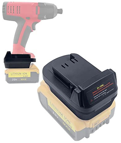 Adaptateur de batterie pour batterie Dewalt convertit en batterie lithium-ion Milwaukee 18 V M18, pour convertisseur de batterie sans fil Dewalt 20 V, pour outils électriques Milwaukee