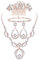 Kakonia Ensemble de bijoux de mariée en cristal pour bal de mariage mariée demoiselles d'honneur vintage strass collier boucles d'oreilles bracelet peigne pour femme or rose