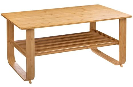 Five - Table Basse en Bambou 100 x 57 x H 46 cm