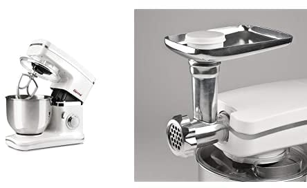 Girmi IM30 Impastatrice Planetaria Professionale, 1300W Max, 5.2 Litri, con accessorio TRITACARNE INCLUSO