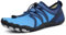 Teechodina Unisex Traillaufschuhe Herren Damen Wanderschuhe Barfußschuhe Laufschuhe Knit Sneaker Fitnessschuhe Fivefinger Zehenschuhe, Dunkelblau N, 43