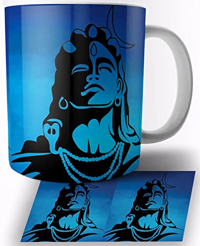 Lord Shiva Doing Meditation Keramik Becher 325ml Tasse Mug