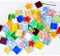 200g Bunte Kristall-Mosaik-Glasfliesen zum Basteln, Quadratisch und Stern kleine Mosaikglasstücke für Badezimmer, Küche, Heimdekoration(Gemischte Farbe)