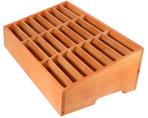 Homoyoyo Organizer Da Scrivania Legno Per Smartphone Con Scomparti Contenitore Per Oggetti Da Ufficio e Scuola Design Elegante e Funzionale