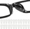 Brillen Nasenpads Brille Selbstklebend, 12 Paar Selbstklebend Brille Nasenpads Silikon, 1.8mm transparent Rutschfeste Brillenpads Nasenpads für Brillen Sonnenbrillen