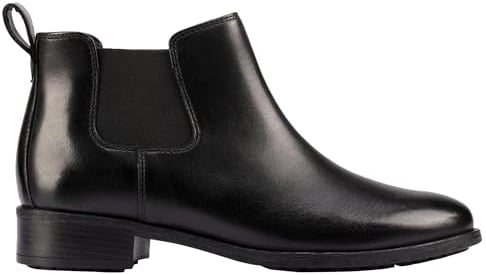 Clarks Havisham Top, Stivali Chelsea Donna, Pelle Nera, 42 EU