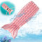 CIYIN Aufblasbare Pool Luftmatratze, Meerjungfrau Luftmatratzen Pool Erwachsene und Kinder, Aufblasbarer Poolsessel, PVC Pool Inflatable Luftmatratze für Hawaii Party Sommer Wasserspiel (Rosa)