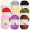 Aeelike 900g(9 x 100g) Chenille Babywolle zum Stricken mit Tasche, Weich Chunky Chenille Fluffy Yarn, Flauschige Samt Velvet Chenille Wolle zum Häkeln, Warme Plüschwolle für Mützen, Schals, Decken