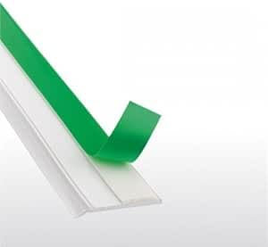 Flachleiste 20mm -Länge 150m-2 mm dick- mit Gummilippe Bayram® Abdeckleiste Klebeleiste Fensterleiste