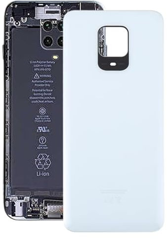 Funda trasera de repuesto para teléfono móvil para Xiaomi Redmi Note 9 Pro India, pieza de reparación de batería de vidrio OEM