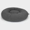 PAW WOW Leni Hundebett | Hundekörbchen rund für kleine und mittelgroße Hunde | Bouclé-Stoff (ø 80cm) (Grau)
